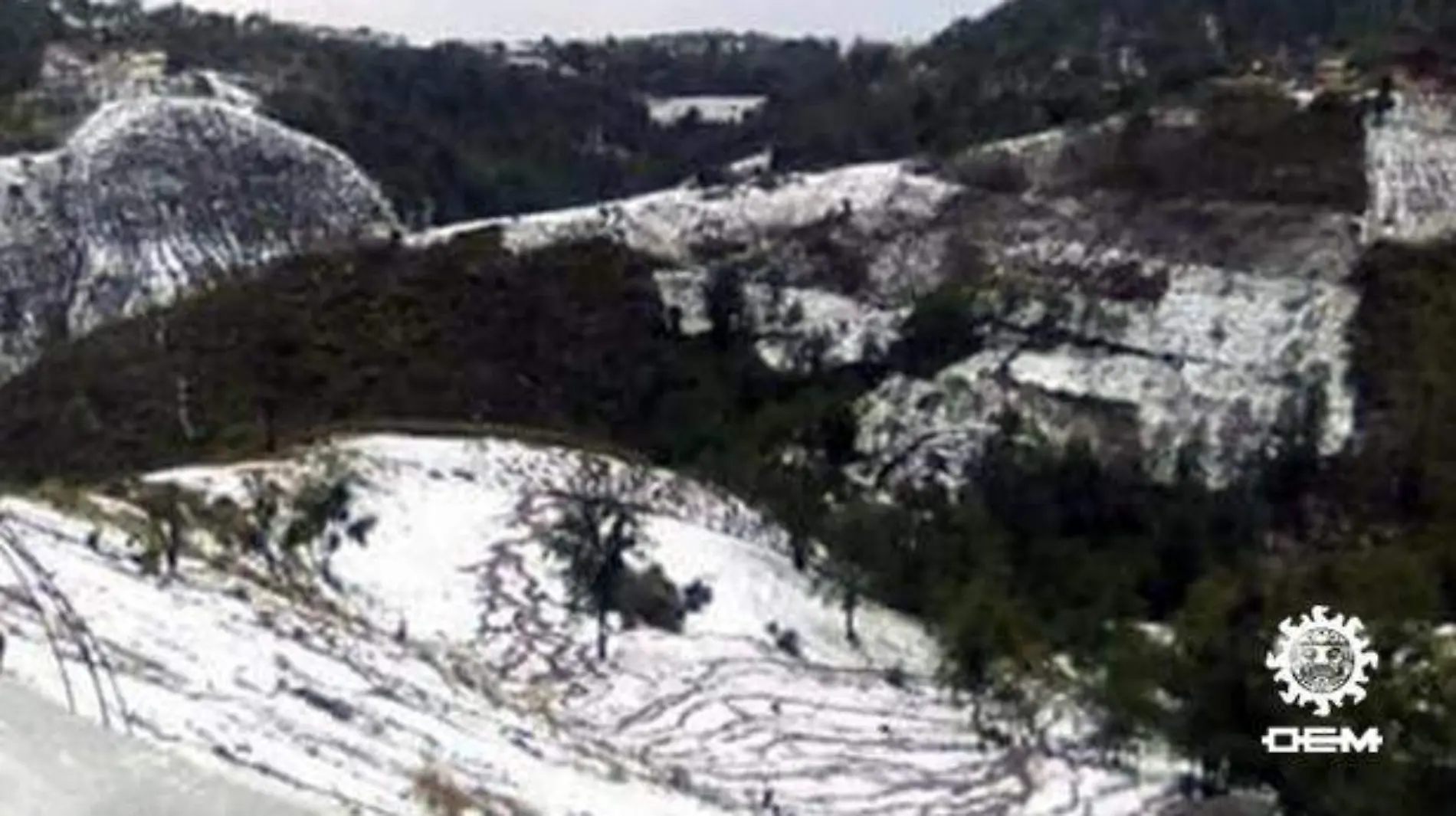 Granizo en la montaña de Guerrero